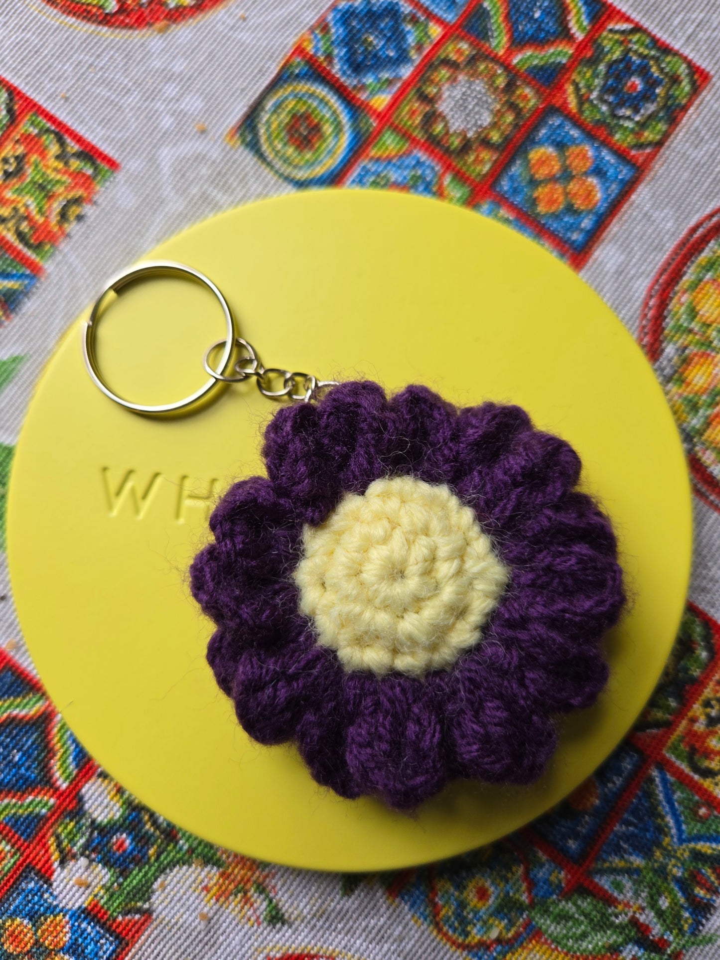 Purple flower Keychain