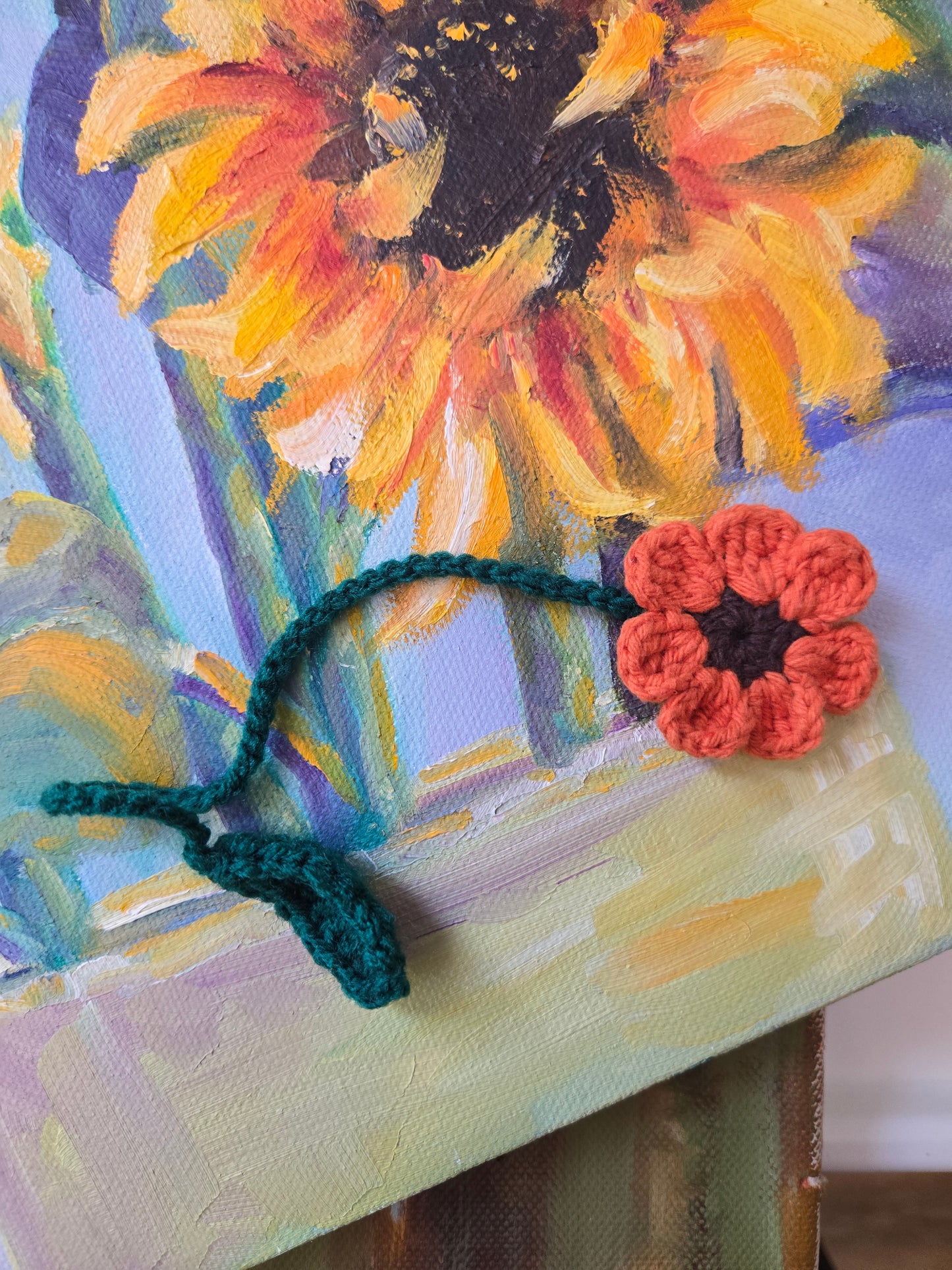 Flower bookmark