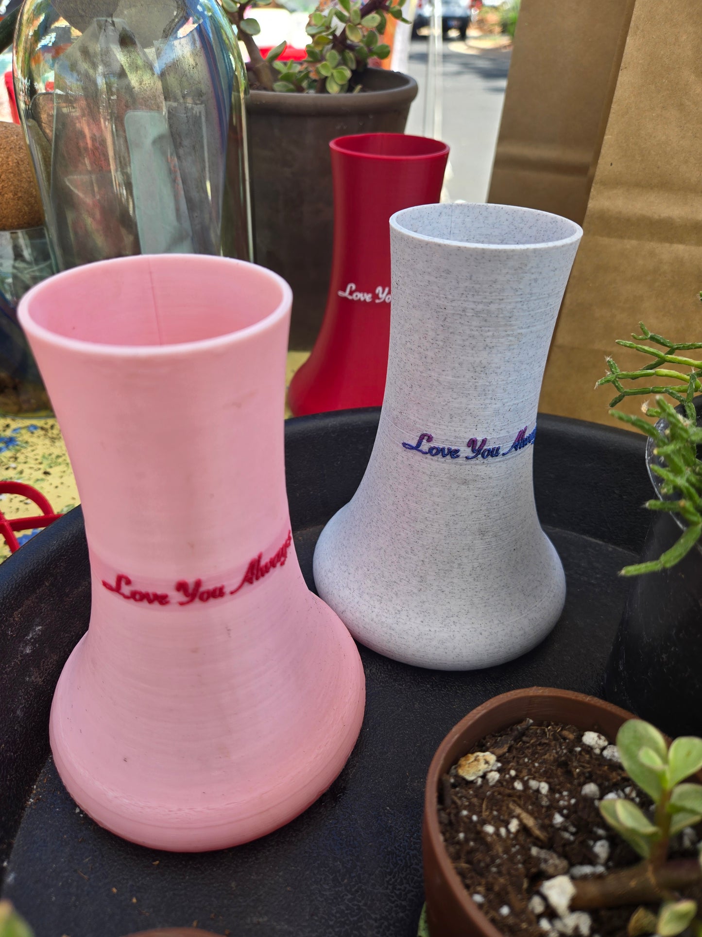 Love you always vase