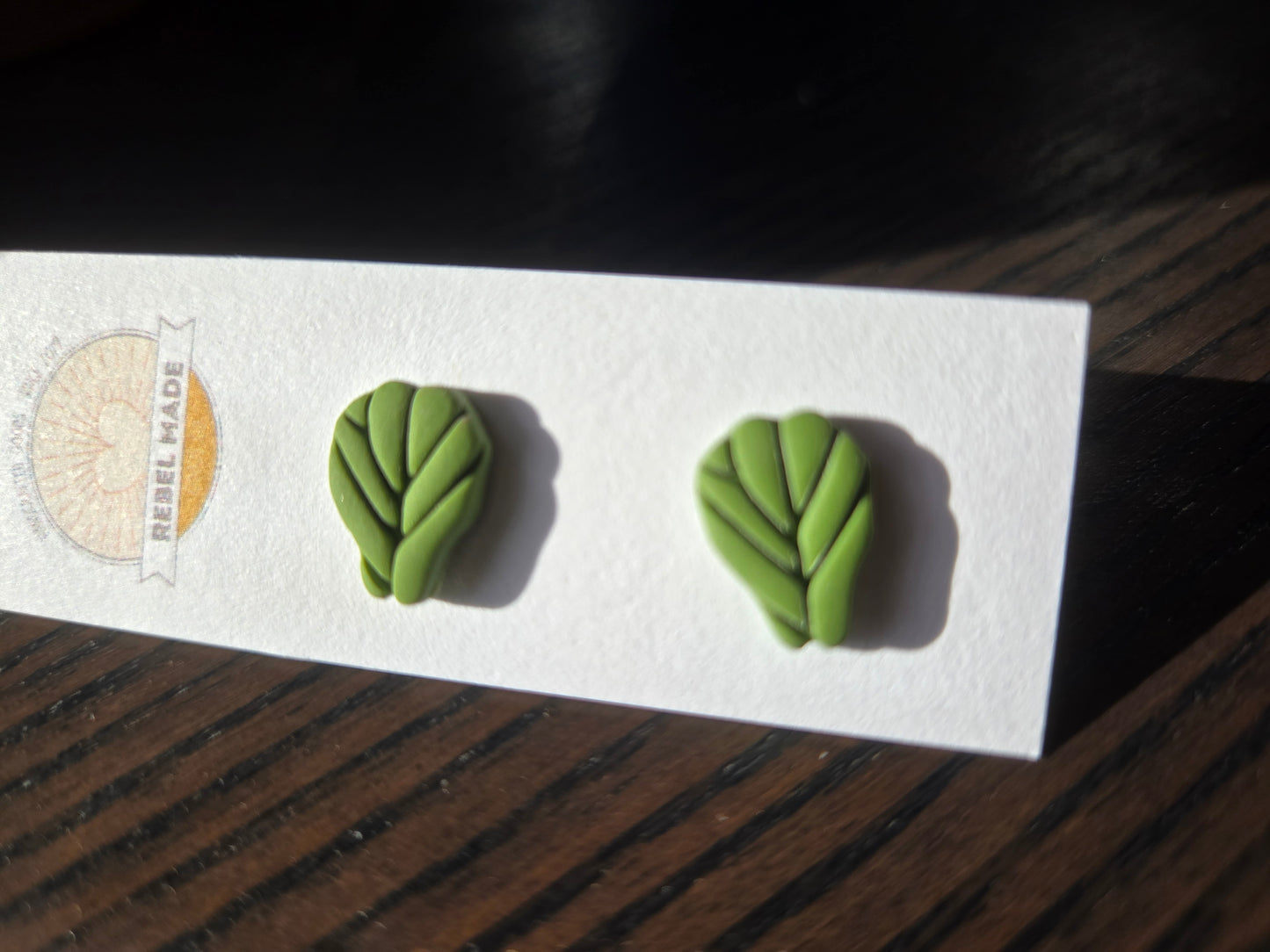 Fiddle leaf fig earrings