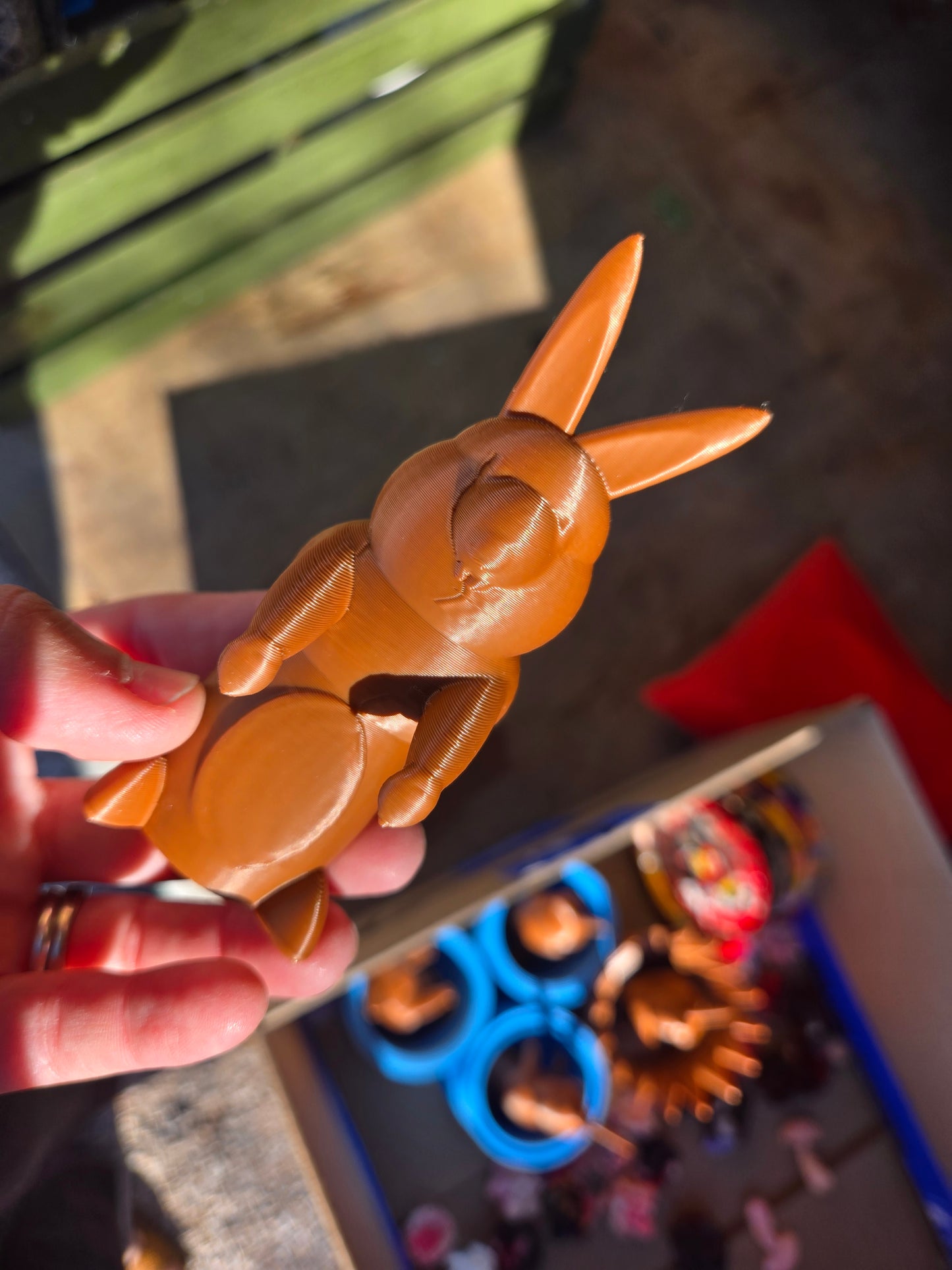 Chocolate hanging Easter bunny