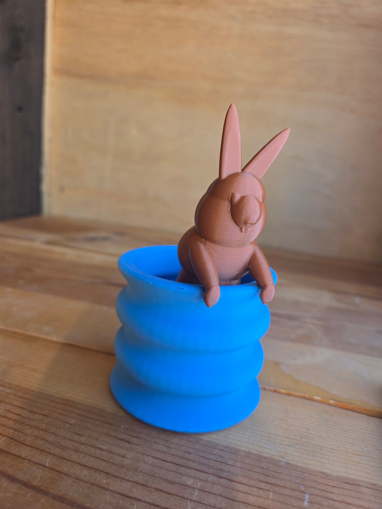 Chocolate hanging Easter bunny